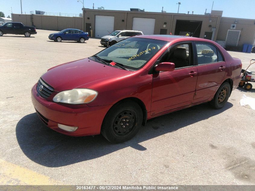 2003 Toyota Corolla Le VIN: 2T1BR38E23C770162 Lot: 20163477