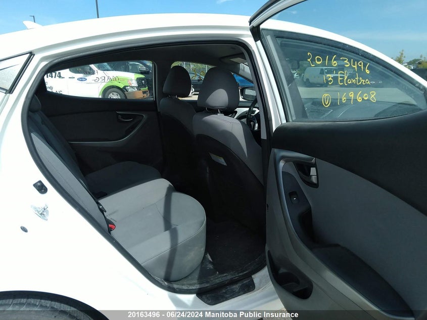 2013 Hyundai Elantra Gl VIN: 5NPDH4AEXDH169608 Lot: 20163496