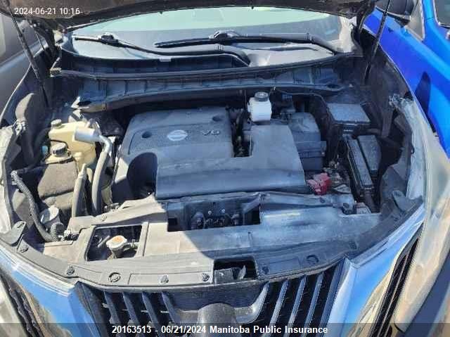 2016 Nissan Murano Platinum VIN: 5N1AZ2MHXGN133704 Lot: 20163513