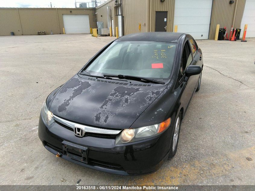 2007 Honda Civic Lx VIN: 2HGFA16587H004837 Lot: 20163518
