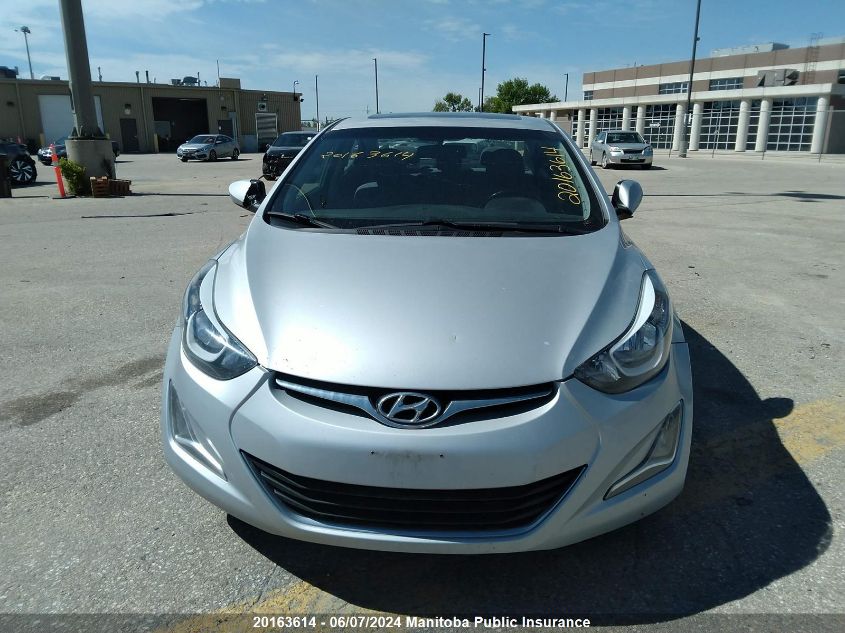 2014 Hyundai Elantra Gls VIN: 5NPDH4AE8EH486739 Lot: 20163614