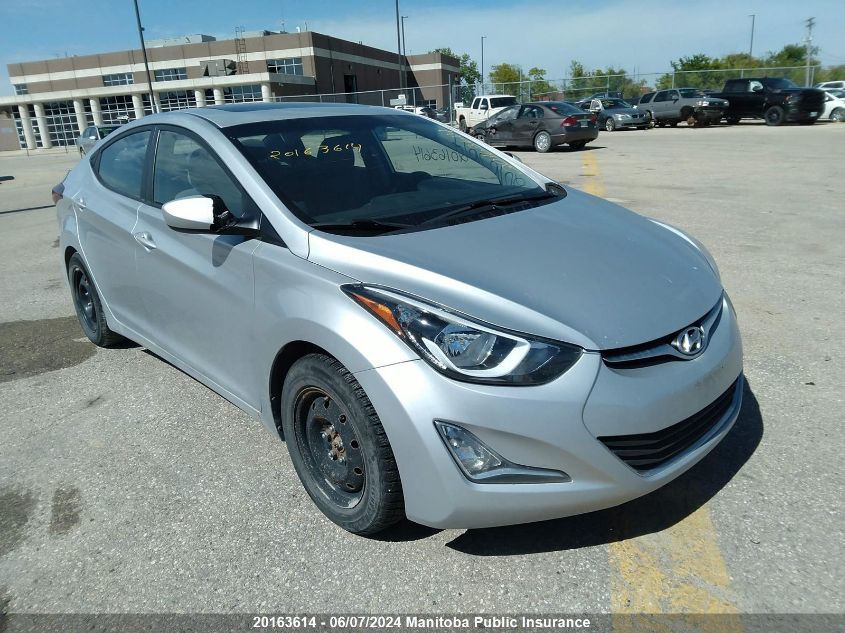 2014 Hyundai Elantra Gls VIN: 5NPDH4AE8EH486739 Lot: 20163614