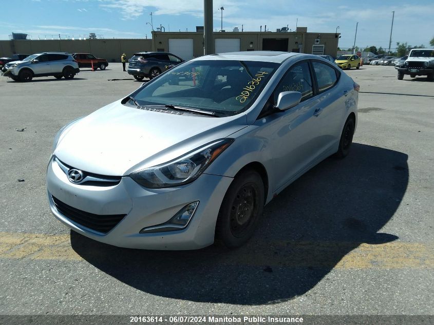 2014 Hyundai Elantra Gls VIN: 5NPDH4AE8EH486739 Lot: 20163614