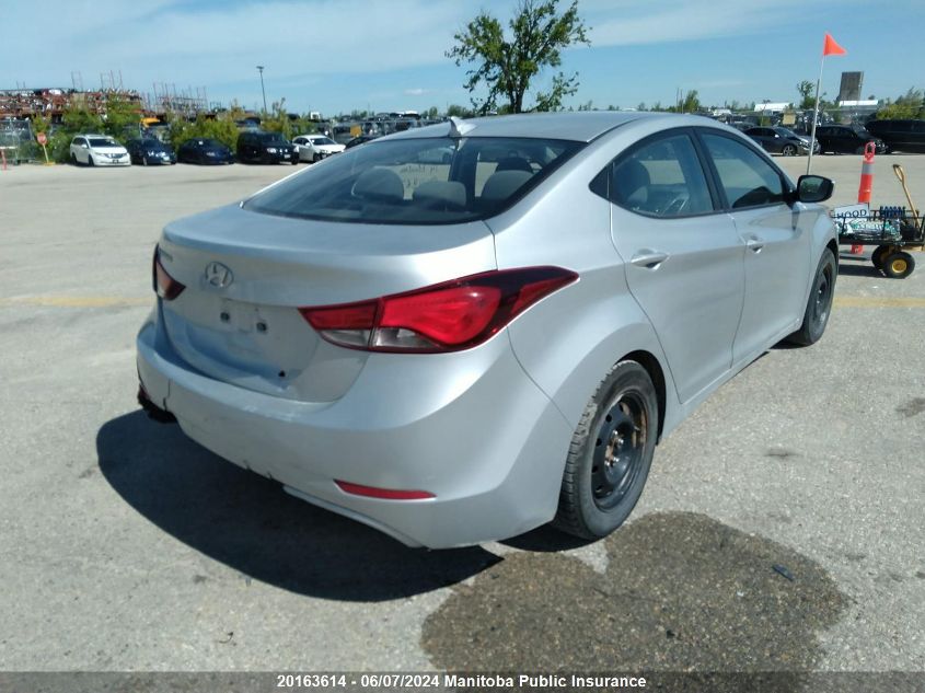 2014 Hyundai Elantra Gls VIN: 5NPDH4AE8EH486739 Lot: 20163614