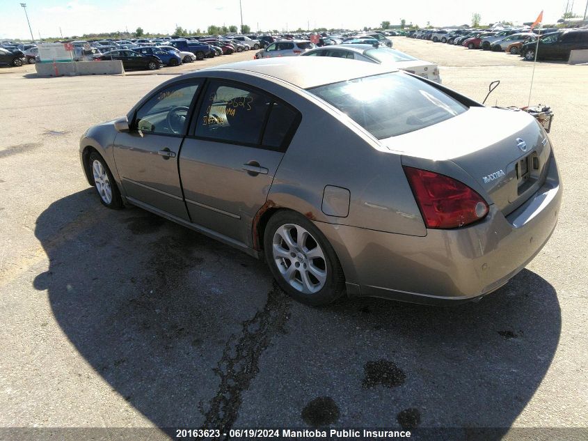 2007 Nissan Maxima 3.5 Se VIN: 1N4BA41E47C855841 Lot: 20163623