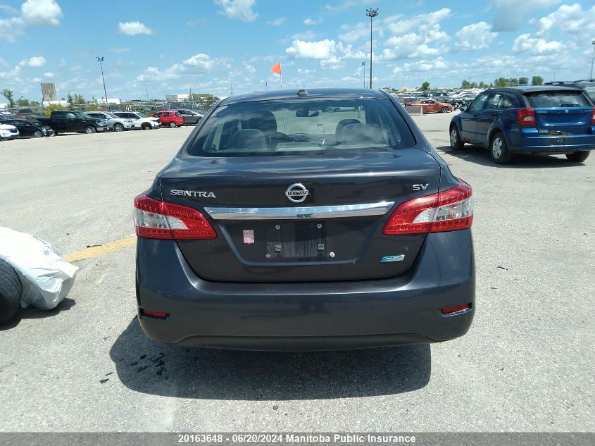 2013 Nissan Sentra 1.8 Sv VIN: 3N1AB7APXDL734269 Lot: 20163648