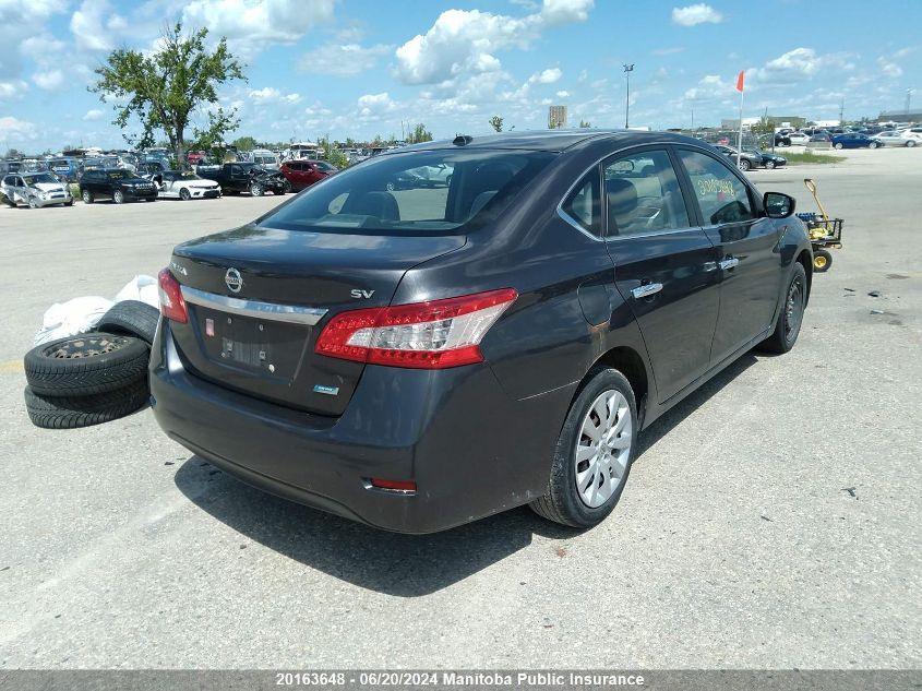 2013 Nissan Sentra 1.8 Sv VIN: 3N1AB7APXDL734269 Lot: 20163648