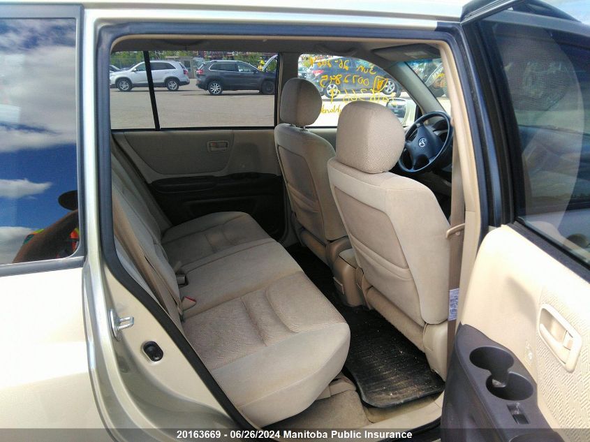 2002 Toyota Highlander V6 VIN: JTEHF21A520072895 Lot: 20163669