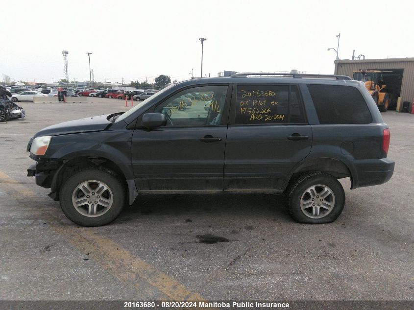 2003 Honda Pilot Ex VIN: 2HKYF18593H562266 Lot: 20163680