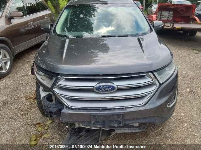 2015 Ford Edge Se VIN: 2FMTK4J89FBB93691 Lot: 20163689