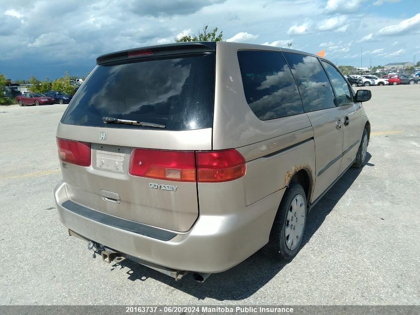 1999 Honda Odyssey VIN: 2HKRL1851XH004110 Lot: 20163737