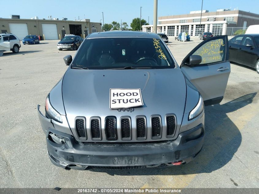 2015 Jeep Cherokee Trailhawk VIN: 1C4PJMBS9FW756496 Lot: 20163742