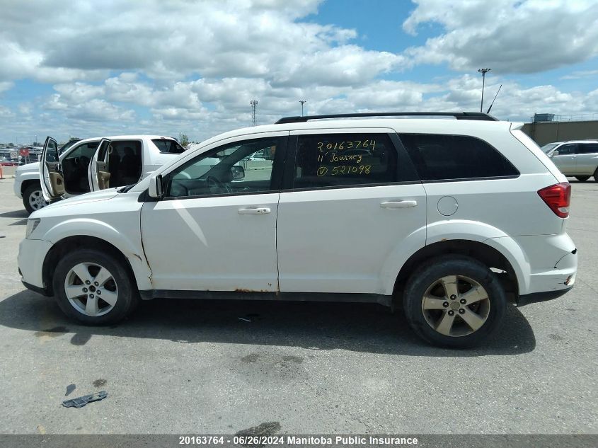 2011 Dodge Journey Sxt VIN: 3D4PG5FGXBT521098 Lot: 20163764