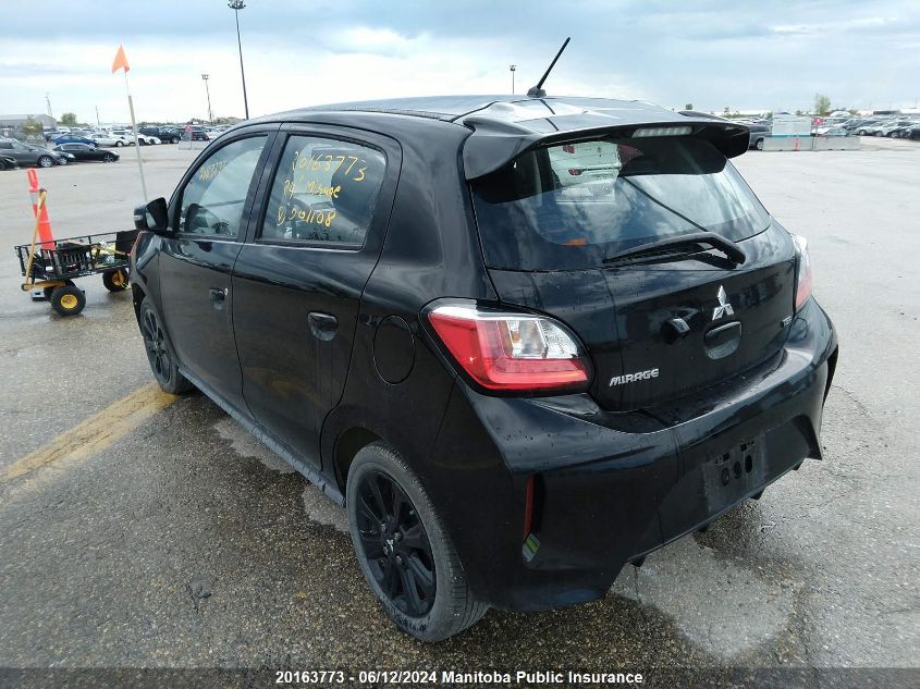 2024 Mitsubishi Mirage Noir VIN: ML32AWHJ2RH001108 Lot: 20163773