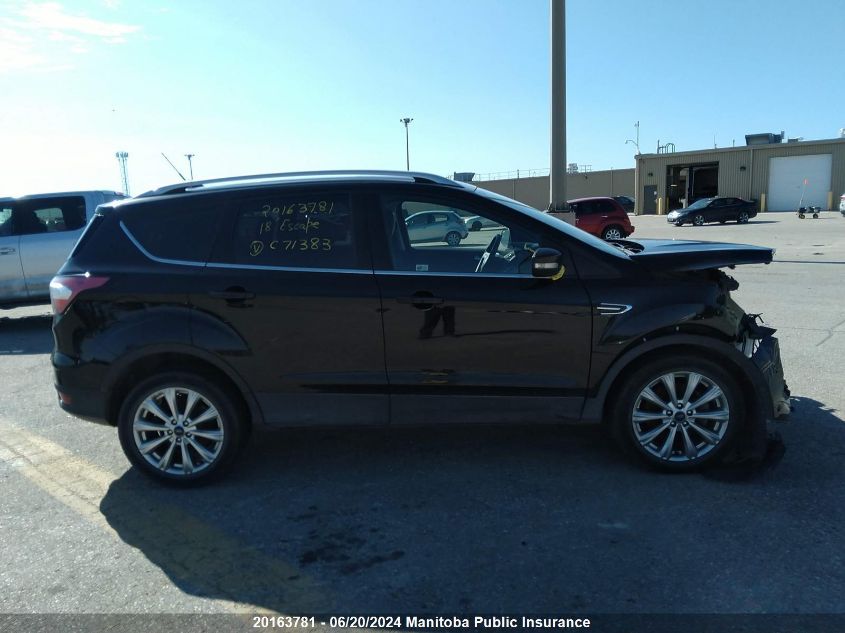 2018 Ford Escape Titanium VIN: 1FMCU9J91JUC71383 Lot: 20163781