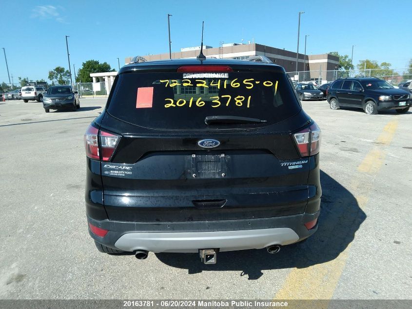 2018 Ford Escape Titanium VIN: 1FMCU9J91JUC71383 Lot: 20163781