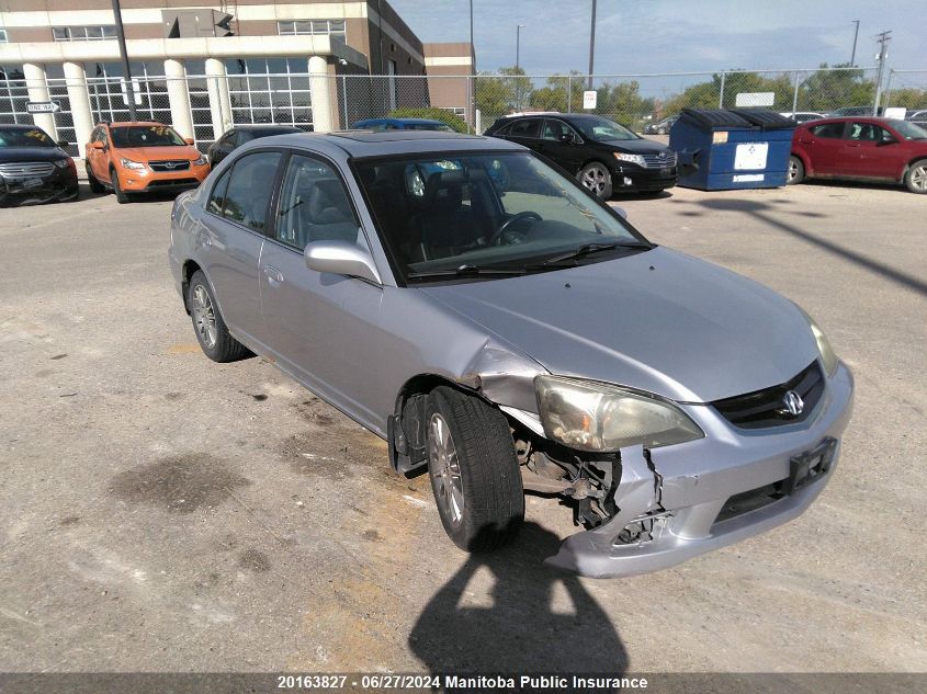 2004 Acura 1.7 El Premium VIN: 2HHES36824H002829 Lot: 20163827