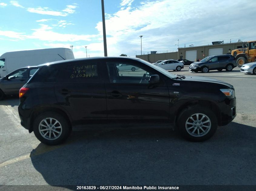 2013 Mitsubishi Rvr Se VIN: 4A4AJ3AU2DE603487 Lot: 20163829