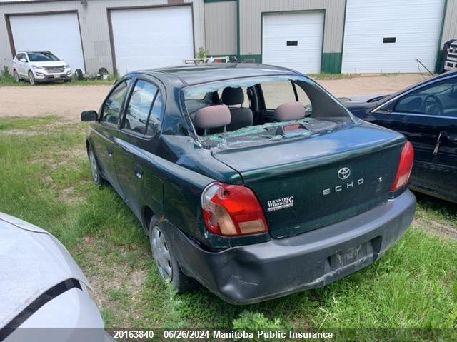 2001 Toyota Echo VIN: JTDBT123810159265 Lot: 20163840