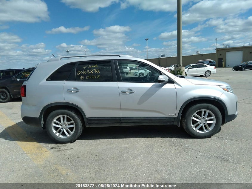 2015 Kia Sorento Lx VIN: 5XYKTCA69FG552118 Lot: 20163872