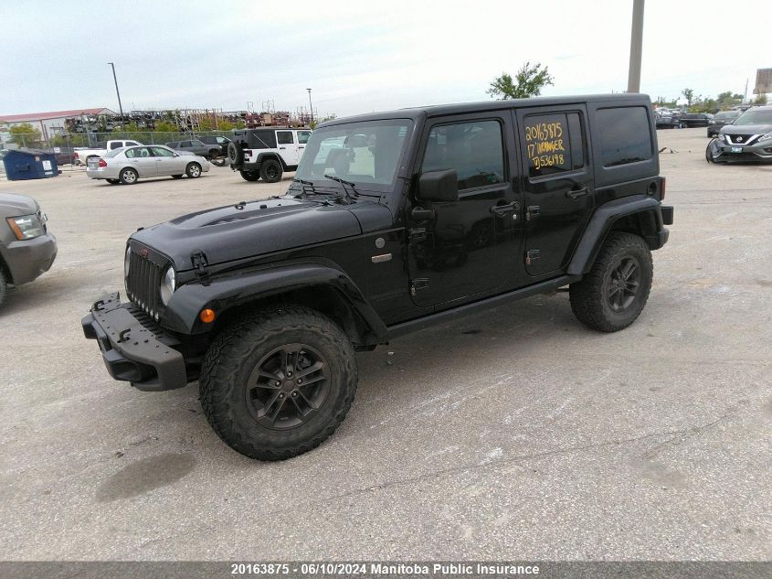 2017 Jeep Wrangler Unlimited Sahara VIN: 1C4BJWEG6HL536198 Lot: 20163875