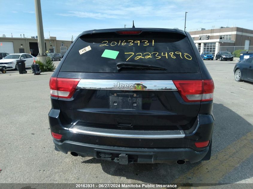 2011 Jeep Grand Cherokee Limited VIN: 1J4RR5GT2BC586710 Lot: 20163931