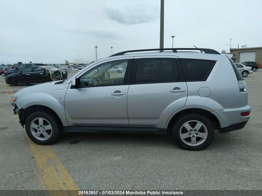 2010 Mitsubishi Outlander Se VIN: JA4AT2AW0AZ606609 Lot: 20163957