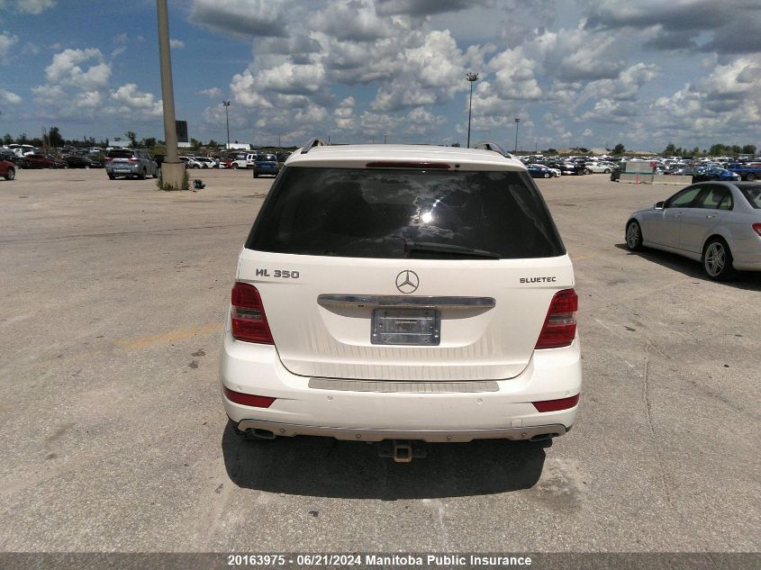 2011 Mercedes Benz Ml350 Bluetec VIN: 4JGBB2FBXBA729610 Lot: 20163975