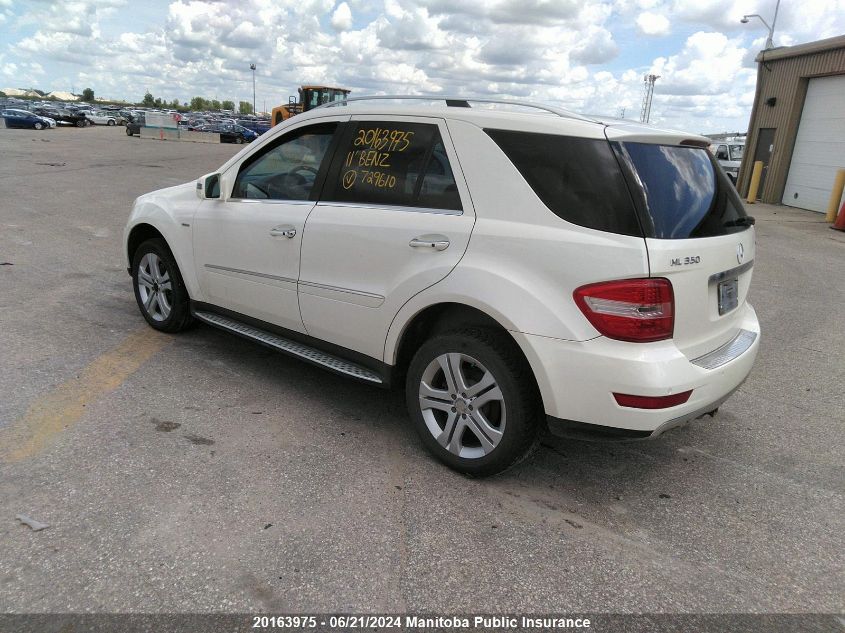 2011 Mercedes Benz Ml350 Bluetec VIN: 4JGBB2FBXBA729610 Lot: 20163975