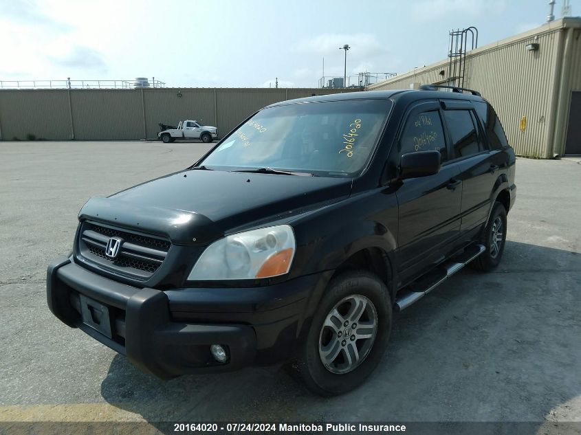 2004 Honda Pilot Ex-L VIN: 2HKYF18524H003062 Lot: 20164020