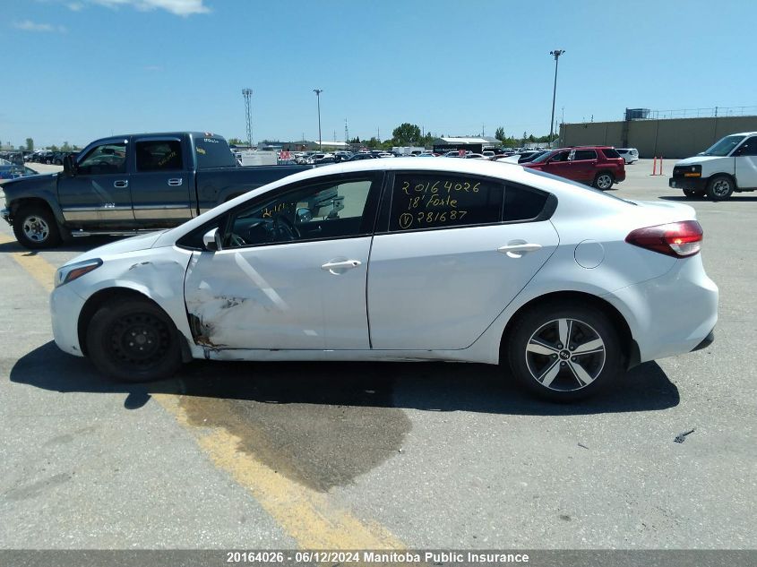 2018 Kia Forte Lx+ VIN: 3KPFL4A7XJE281687 Lot: 20164026