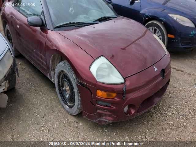 2003 Mitsubishi Eclipse Spyder Gs VIN: 4A3AE45G23E601580 Lot: 20164038