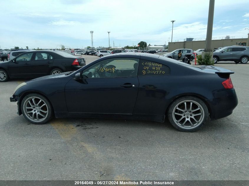 2004 Infiniti G35 VIN: JNKCV54E54M304990 Lot: 20164049