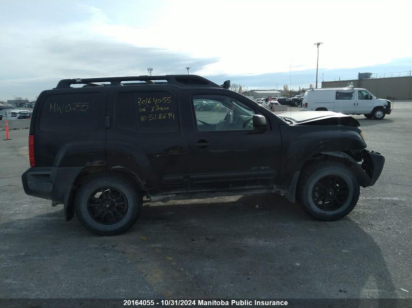 2006 Nissan Xterra S VIN: 5N1AN08W46C518694 Lot: 20164055