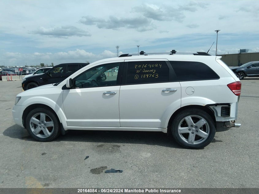 2010 Dodge Journey R/T VIN: 3D4PH6FV1AT189763 Lot: 20164084