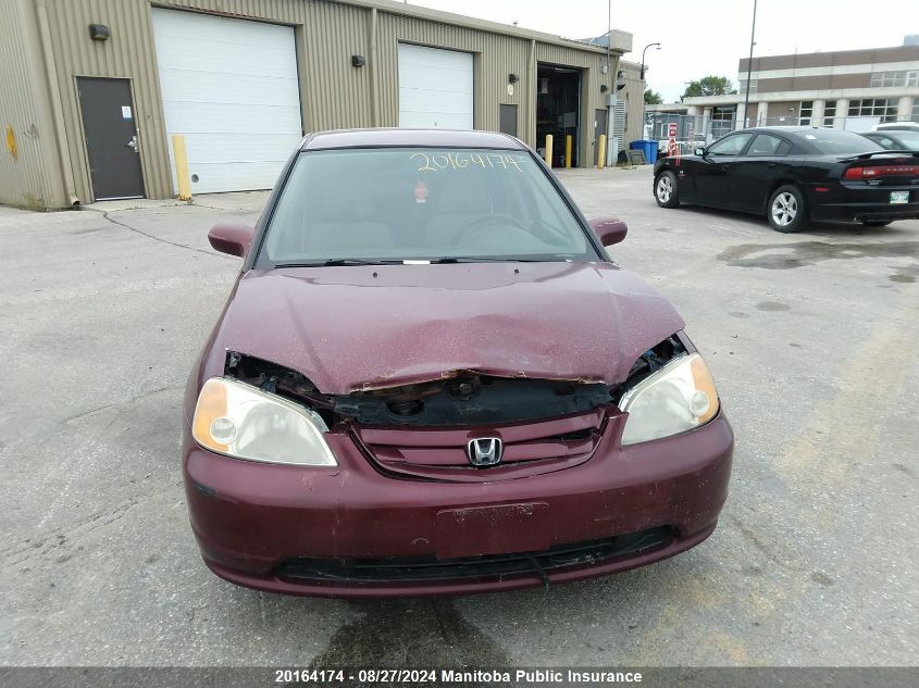 2003 Honda Civic Lx VIN: 2HGES16673H917052 Lot: 20164174