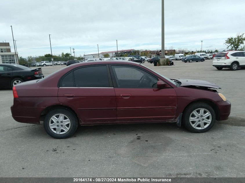2003 Honda Civic Lx VIN: 2HGES16673H917052 Lot: 20164174