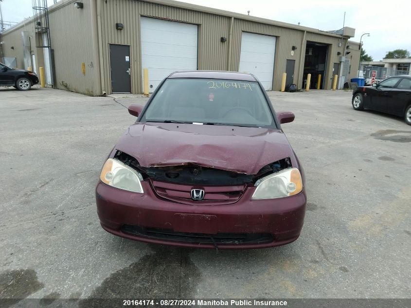 2003 Honda Civic Lx VIN: 2HGES16673H917052 Lot: 20164174