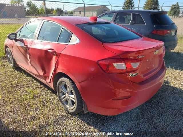 2016 Chevrolet Cruze Lt Turbo VIN: 1G1BE5SM1G7256536 Lot: 20164194