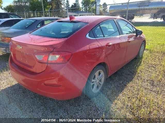 2016 Chevrolet Cruze Lt Turbo VIN: 1G1BE5SM1G7256536 Lot: 20164194