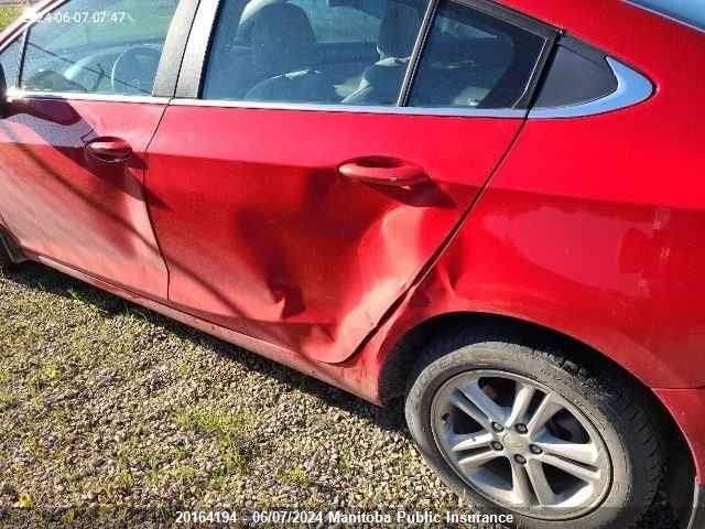 2016 Chevrolet Cruze Lt Turbo VIN: 1G1BE5SM1G7256536 Lot: 20164194