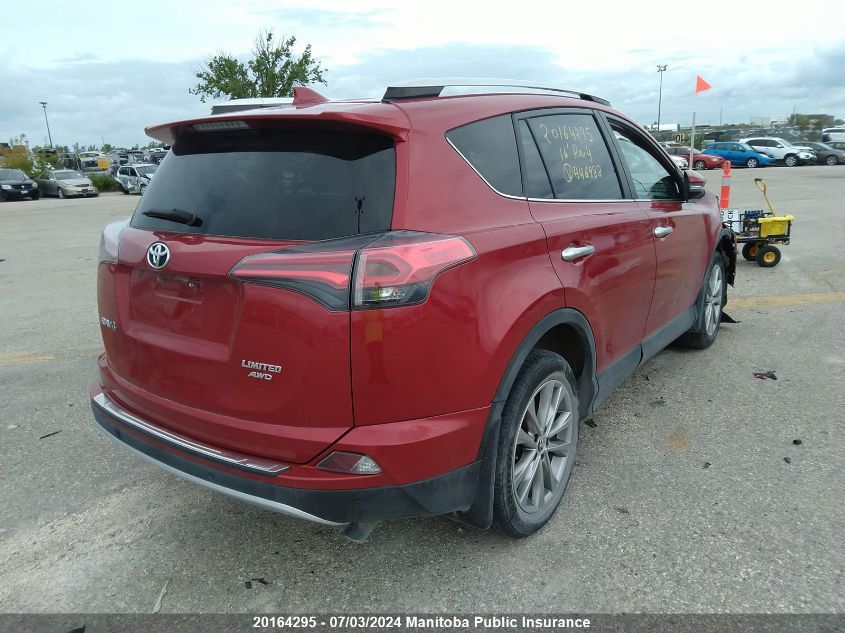 2016 Toyota Rav4 Limited VIN: 2T3DFREV4GW446988 Lot: 20164295