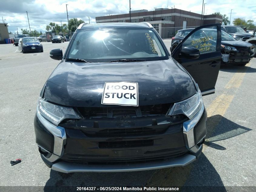 2016 Mitsubishi Outlander Se VIN: JA4JZ3AX2GZ609758 Lot: 20164327