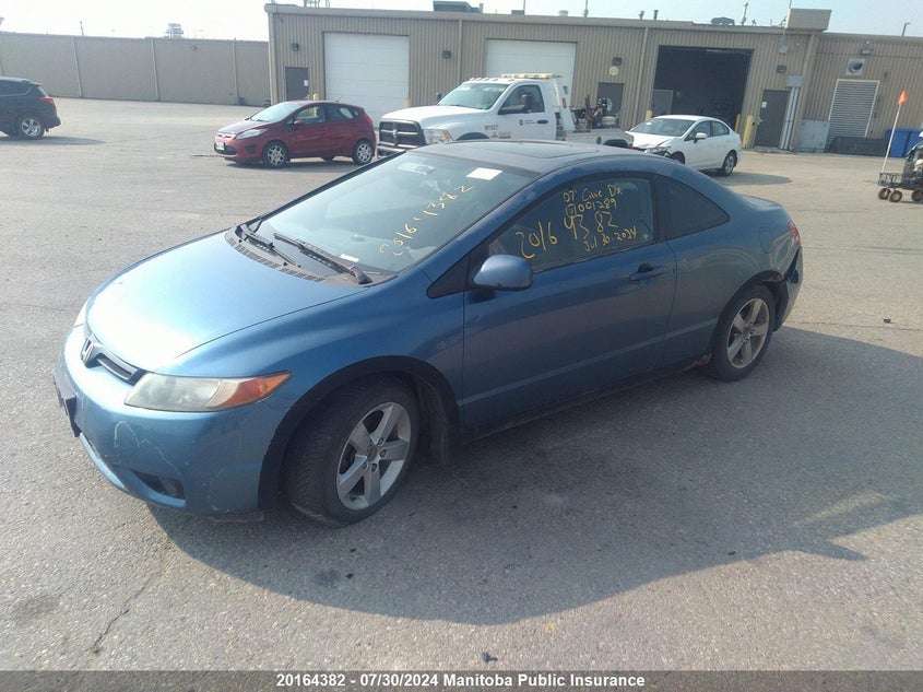 2007 Honda Civic Dx VIN: 2HGFG118X7H001289 Lot: 20164382