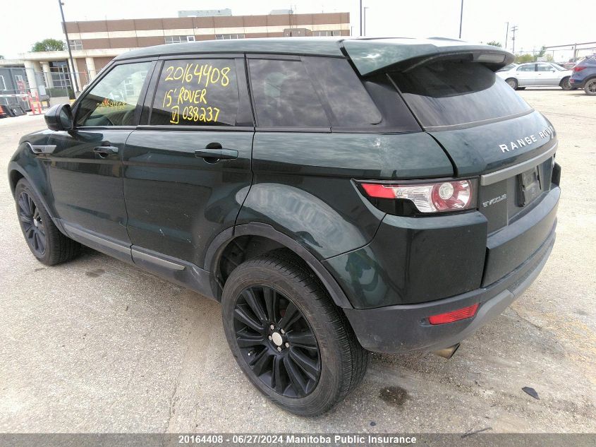2015 Land Rover Range Rover Evoque VIN: SALVP2BG7FH038237 Lot: 20164408