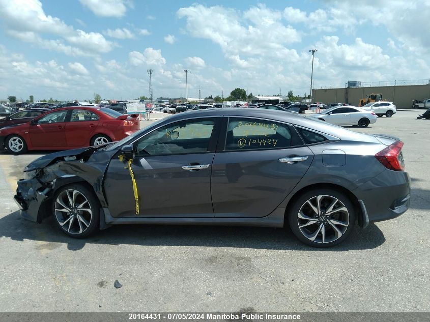 2019 Honda Civic Touring VIN: 2HGFC1F94KH104424 Lot: 20164431