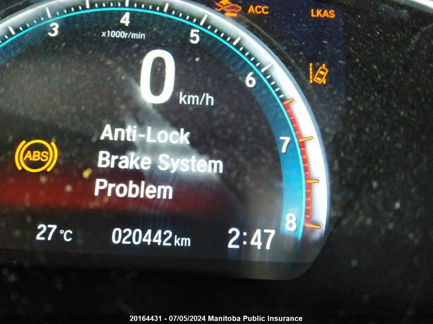 2019 Honda Civic Touring VIN: 2HGFC1F94KH104424 Lot: 20164431