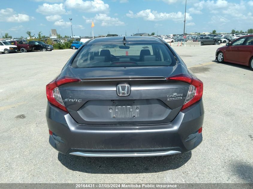 2019 Honda Civic Touring VIN: 2HGFC1F94KH104424 Lot: 20164431