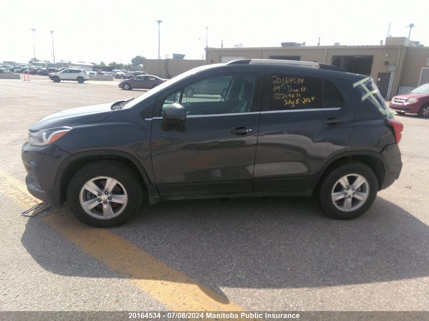 2019 Chevrolet Trax Lt VIN: 3GNCJPSB3KL299871 Lot: 20164534