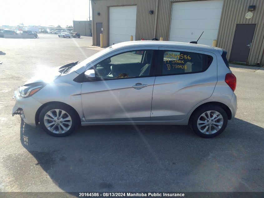 2019 Chevrolet Spark Lt VIN: KL8CD6SA1KC730438 Lot: 20164586